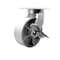 Service Caster 8'' Extra Heavy Duty Semi Steel Cast Iron Wheel Swivel Caster with Brake CRAN-SCC-KP92S830-SSR-SLB - alternate 1